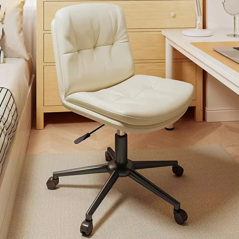 Ergonomic Computer Chair Home Office Desk Makeup Chair Thickened Latex Seat Cushion 360 Degree Swivel Seat With Lumbar Support